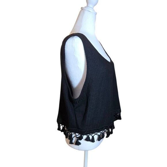 Shein Women's Size 4x Black Knitted Crop Top - Picture 3 of 6